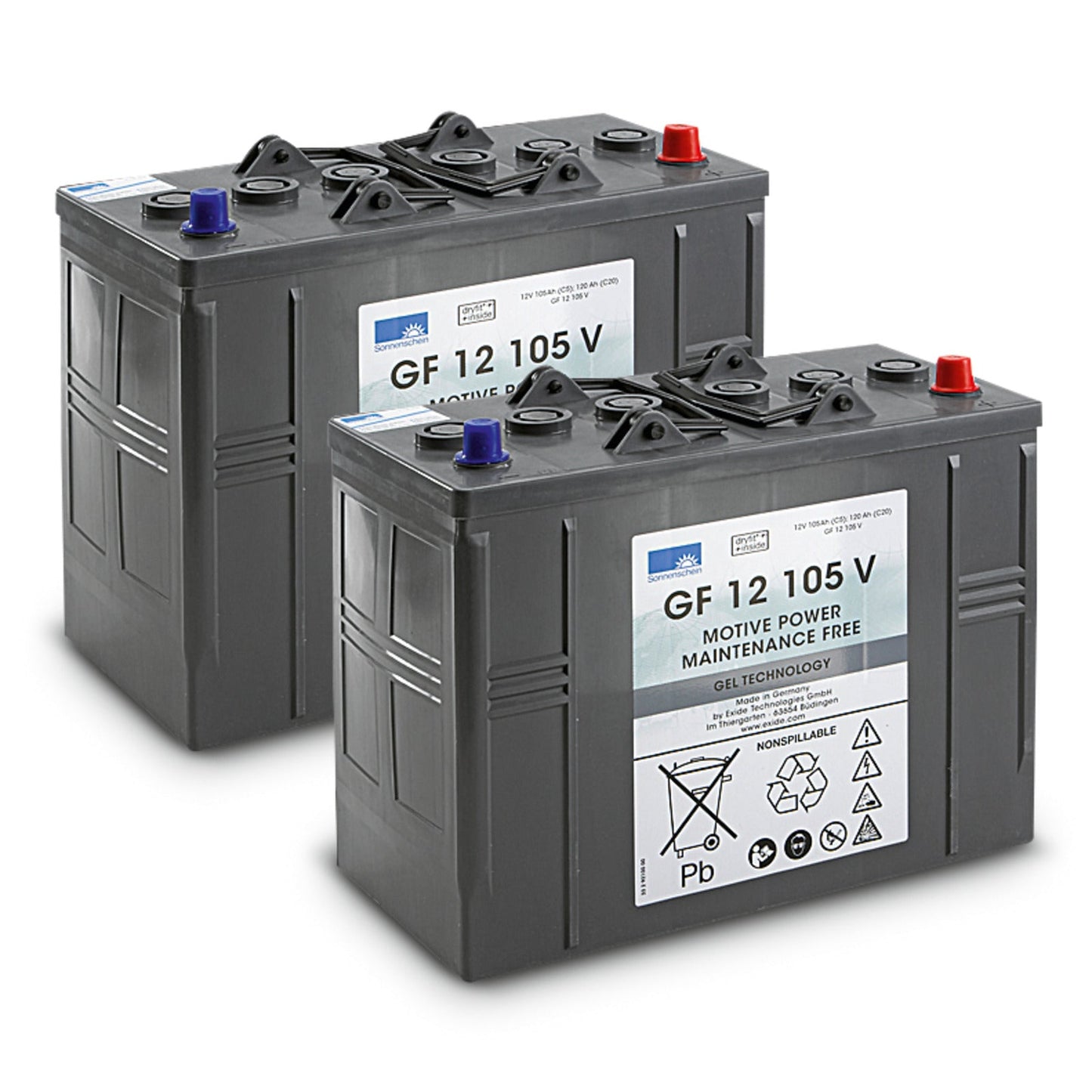 Kärcher Batteriesatz Gel 2x 12V/105Ah - Pillunat - 2.815 - 100.0 - Kärcher Home & Garden - Kärcher Professional - Kaser Kompressoren