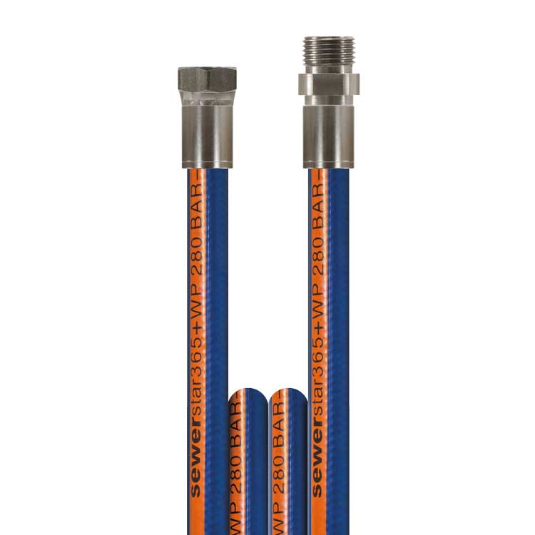 sewerstar365+ DN10 40 M. DKR 3/8 : AG 3/8 Gummi - Kanalspülschlauch - Pillunat - 432558100040 - Kärcher Home & Garden - Kärcher Professional - Kaser Kompressoren