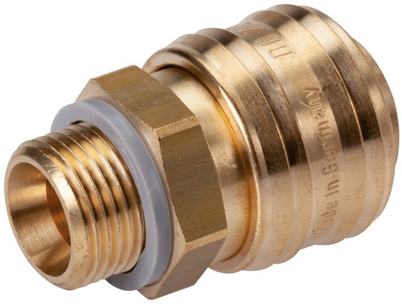 Coupling socket (NW7.2) G 1/8"(AG), brass