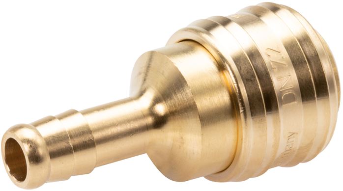 Coupling socket (NW7.2) 6 (1/4")mm hose, brass