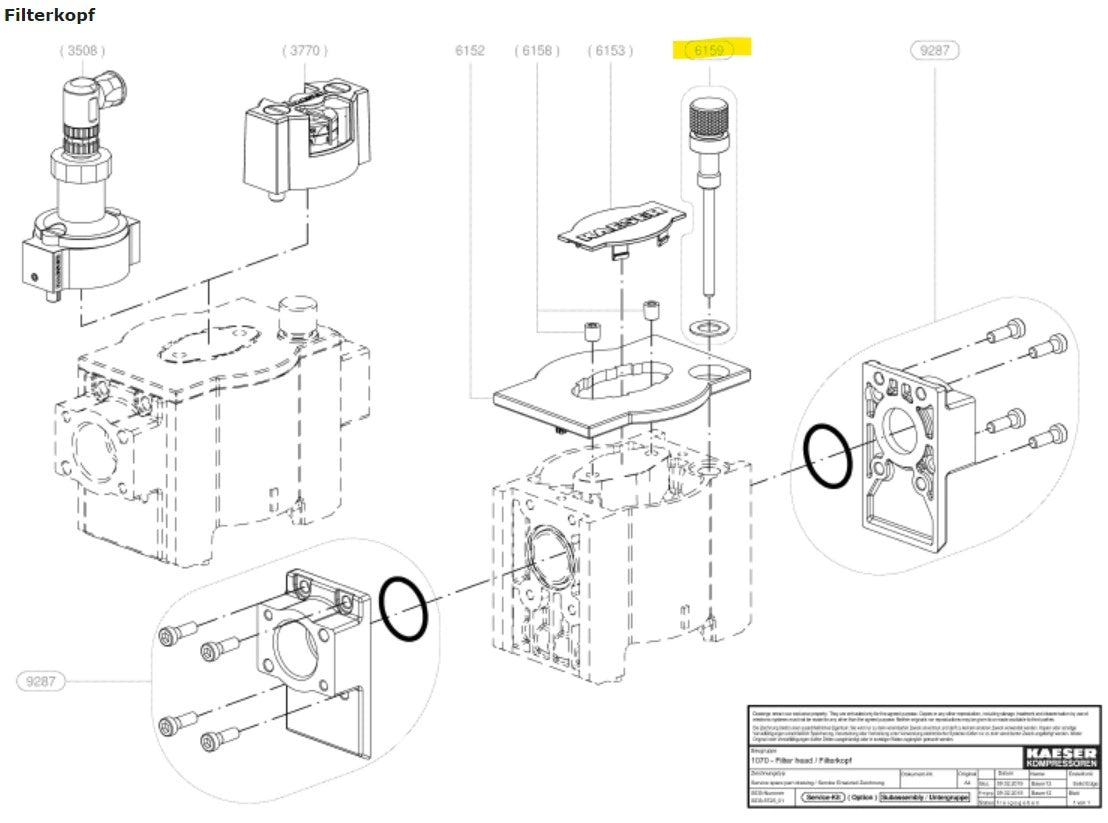 Kit, Arretierschraube KF1 - Pillunat - 404344.00130 - Kärcher Home & Garden - Kärcher Professional - Kaser Kompressoren