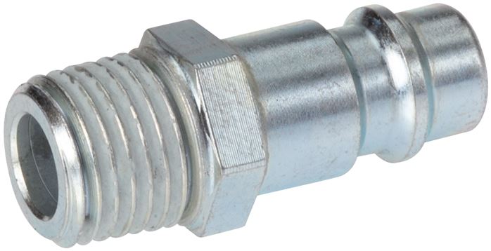 Coupling plug (NW7.2) G 1/8"(AG), steel hardened & zinc