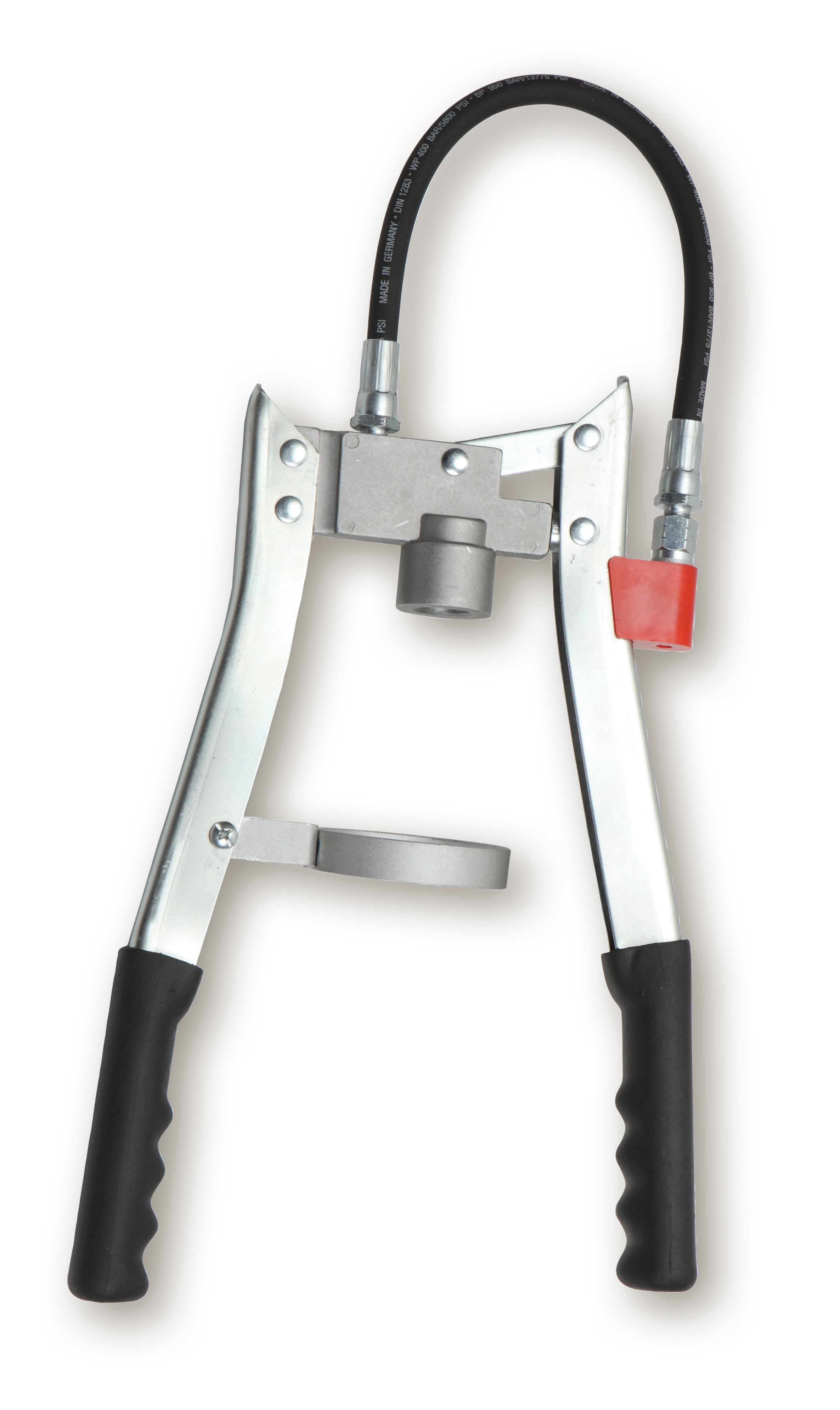 Two-hand lever press eco with high hose and gripper coupling