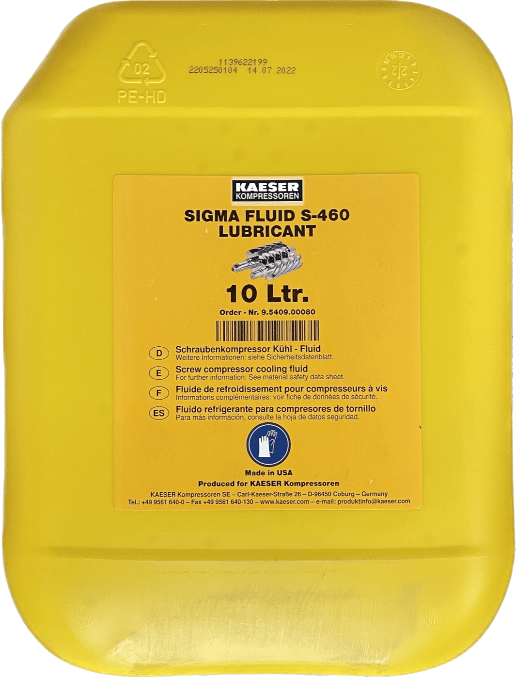 Kaeser SIGMA FLUID S-460 10 l - Pillunat - 9.5409.00080 - Kärcher Home & Garden - Kärcher Professional - Kaser Kompressoren